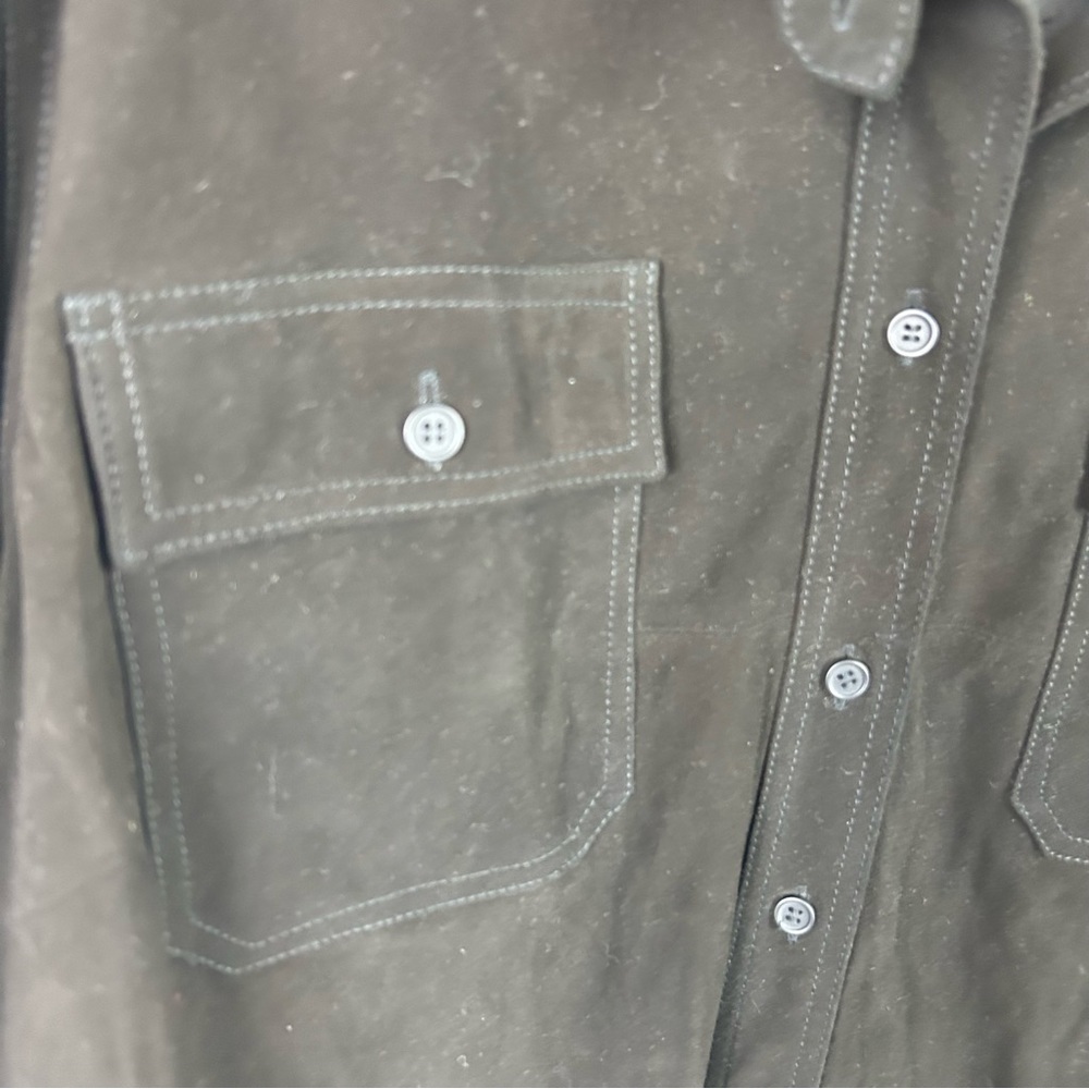 Universal Standard Suede Greenwich lamb suede black jacket size: M (18-20) - Picture 6 of 15